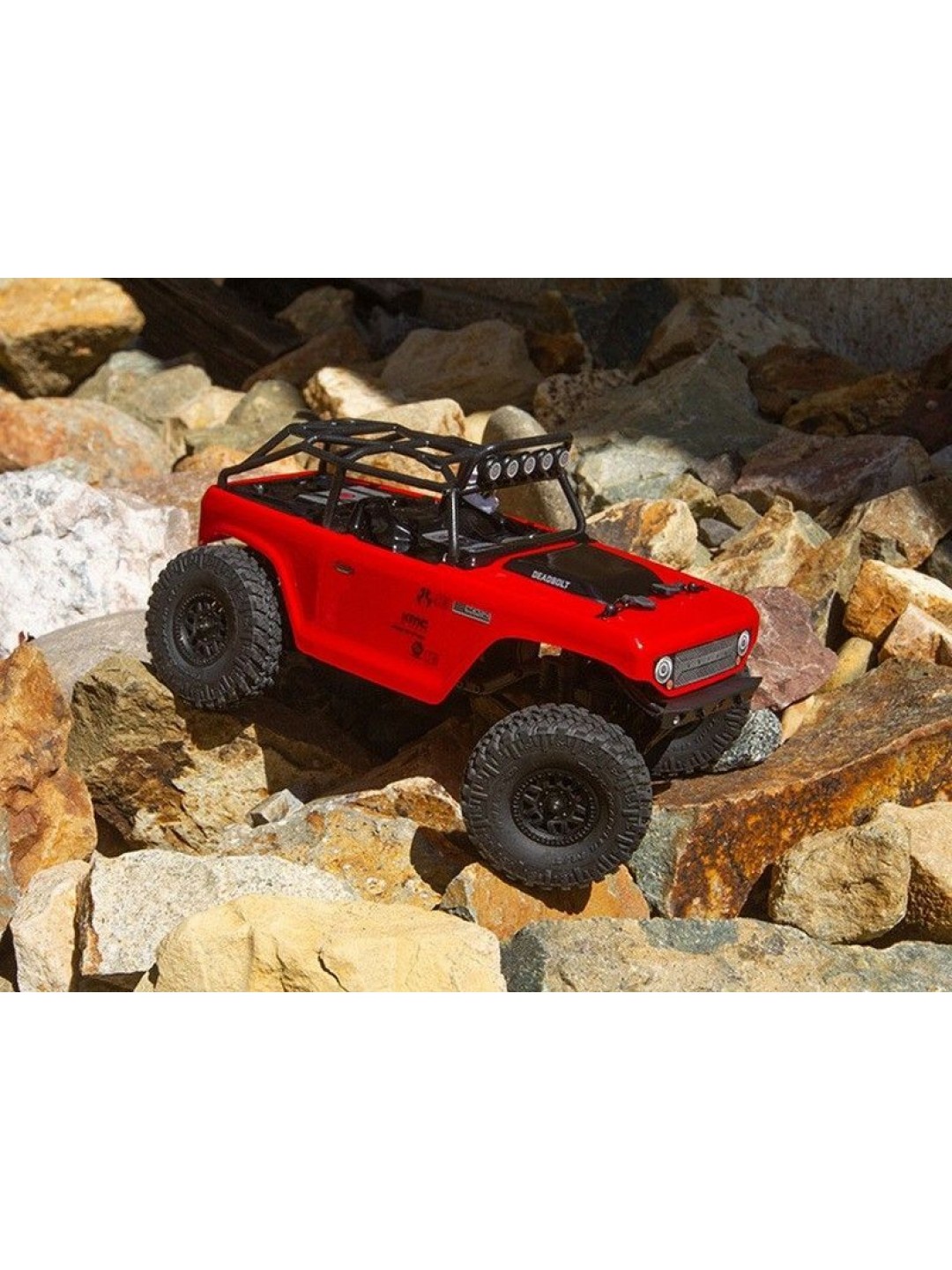 Модель для трофи 1:24 Axial SCX24 Deadbolt 4WD, электро, RTR (красный)