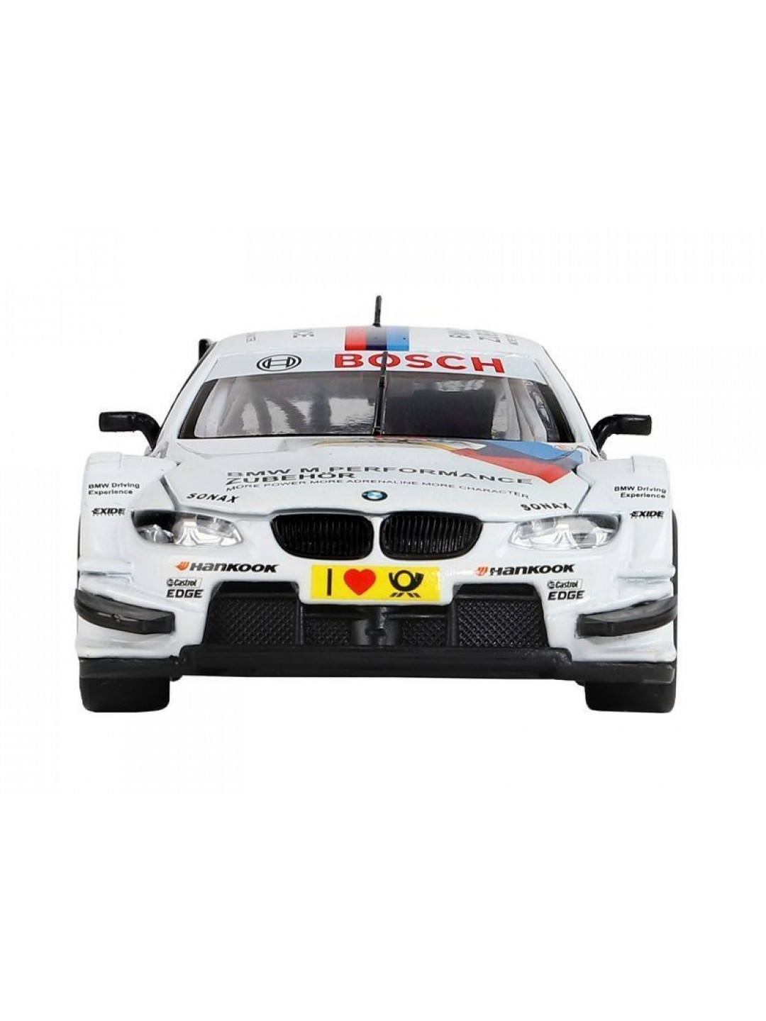 Машина "АВТОПАНОРАМА" BMW M3 DTM, белый, 1/32, свет, звук, инерция, в/к 17,5*13,5*9 см