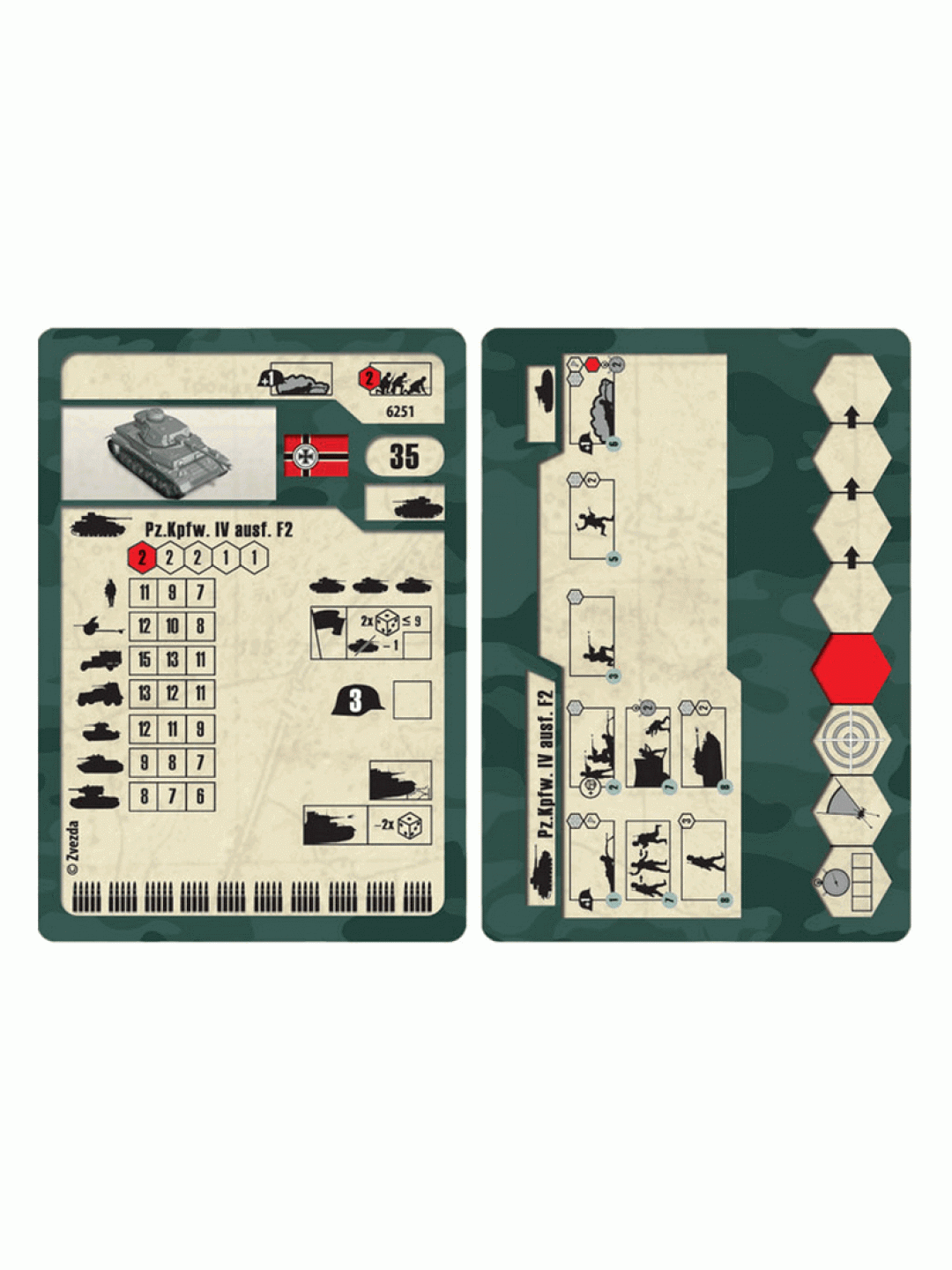 Сборная модель ZVEZDA Немецкий танк Т-IV F2, 1/100
