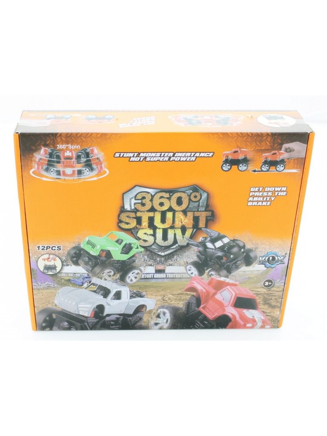 Машина инерционная KLX500-151 Stunt 360 SUV Bigfoot 4WD (в асс., 12 шт./кор.)