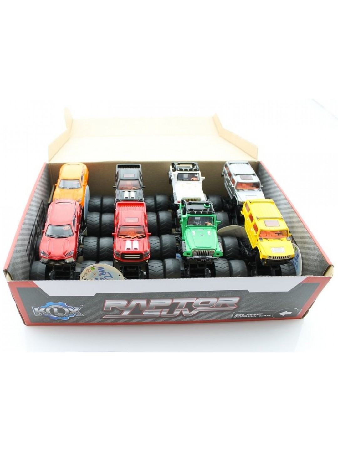 Машина инерционная KLX500-113 Raptor SUV Bigfoot 4WD (в асс., 8 шт./кор.)