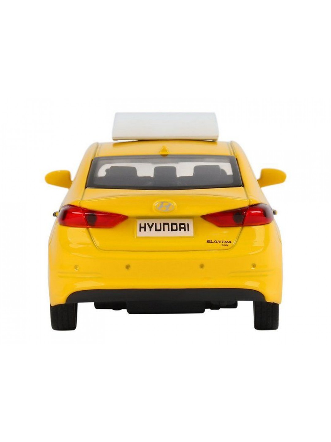 Машина "АВТОПАНОРАМА" HYUNDAI ELANTRA, ГОРОДСКОЕ ТАКСИ, 1/40, инерция, откр. двери, 17,5*12,5*6,5