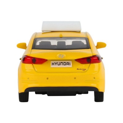Машина "АВТОПАНОРАМА" HYUNDAI ELANTRA, ГОРОДСКОЕ ТАКСИ, 1/40, инерция, откр. двери, 17,5*12,5*6,5