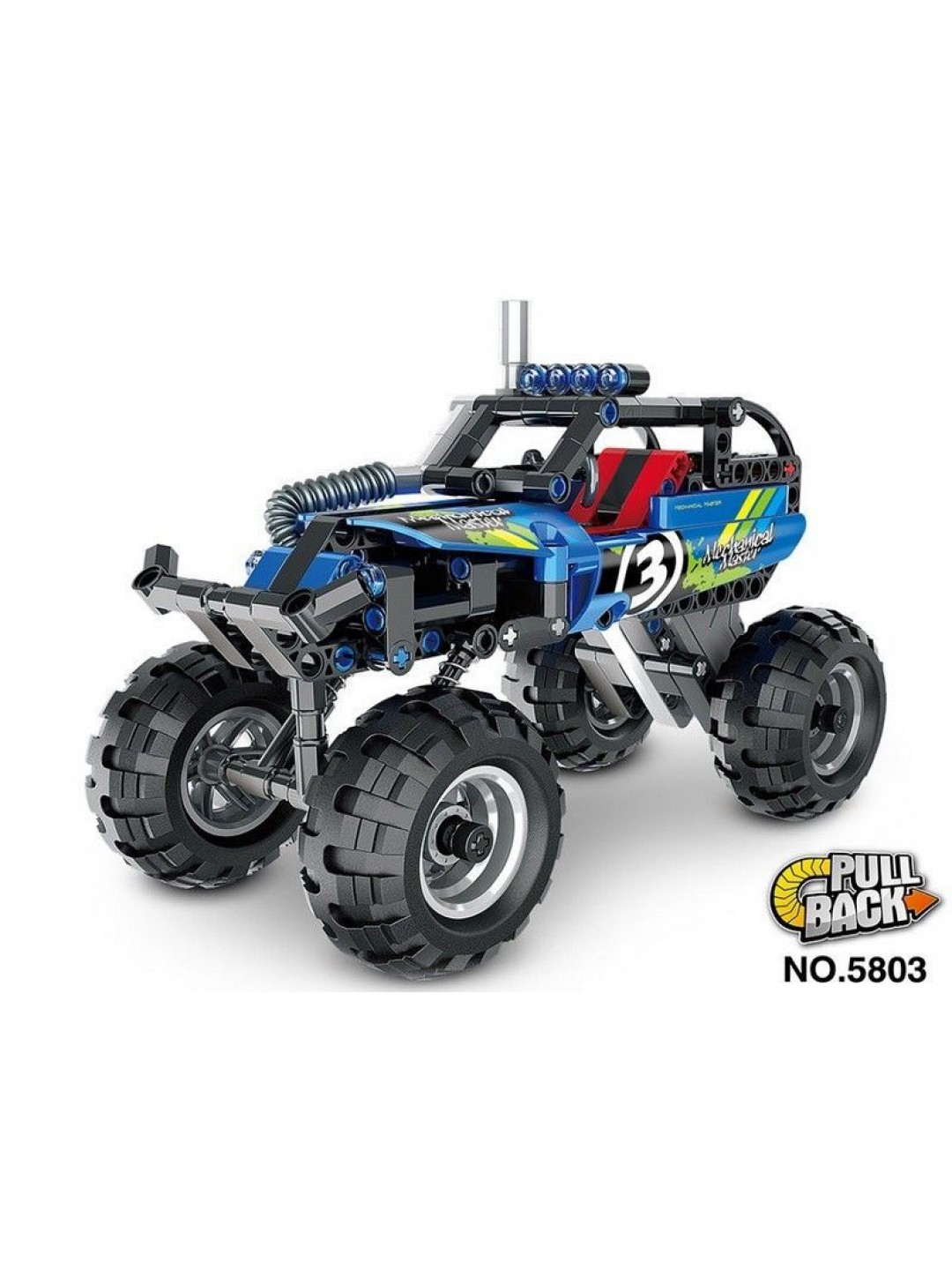 Конструктор Qihui Mechanical Master Монстр-трак Айрон Хорс совместим с QH5804, инерц. (193 детали)