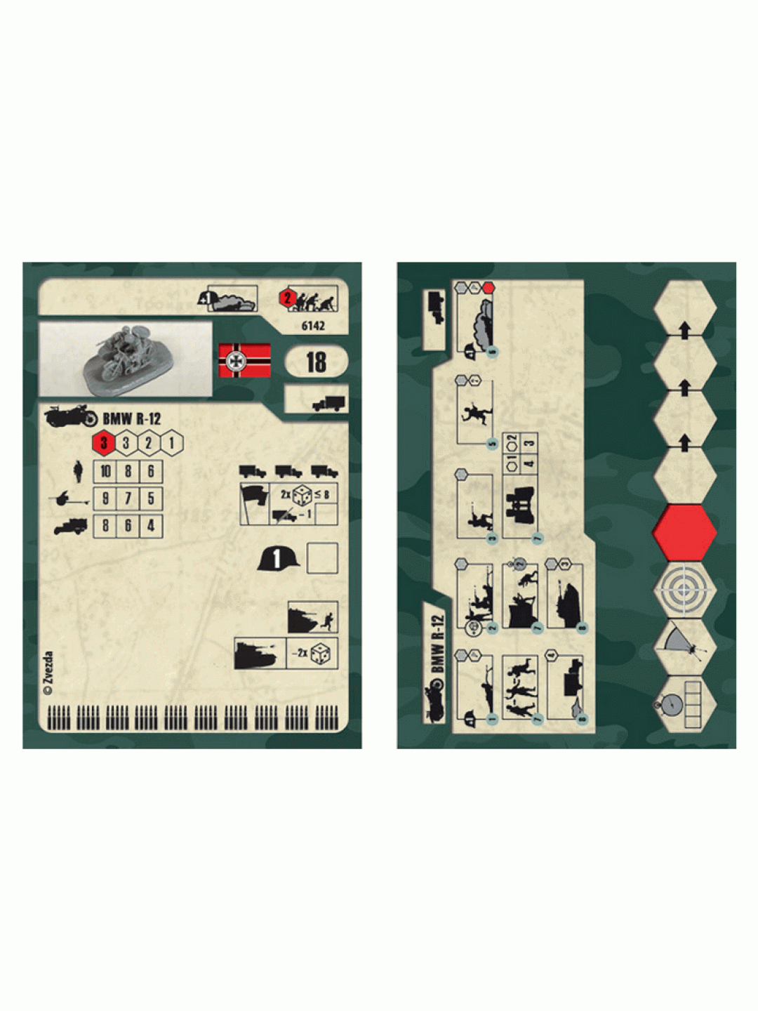 Сборные солдатики ZVEZDA Немецкий мотоцикл R-12, 1/72