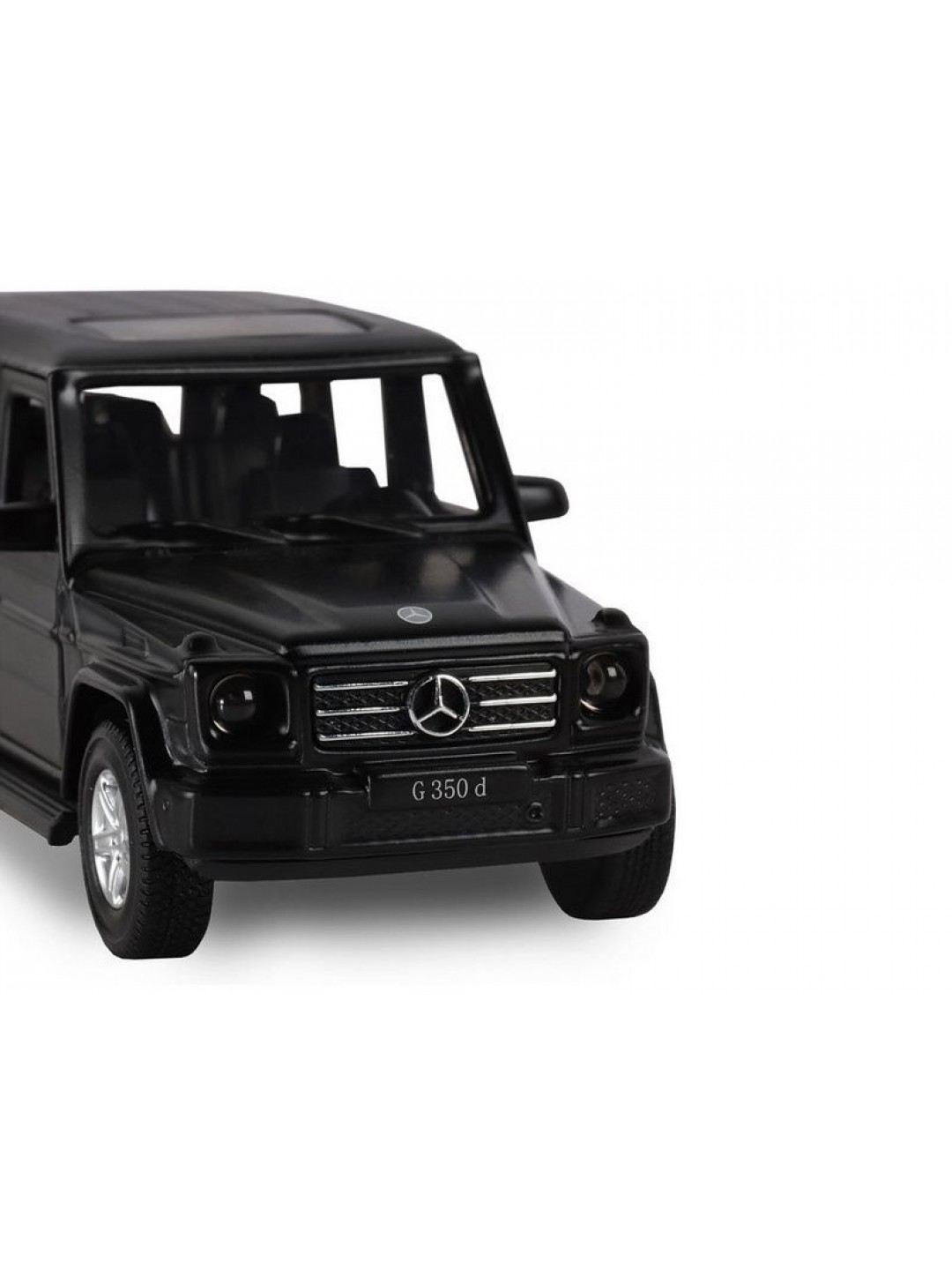Машина "АВТОПАНОРАМА" Mercedes-Benz G350d, черный, 1/42, инерция, откр. двери, в/к 17,5*12,5*6,5 см