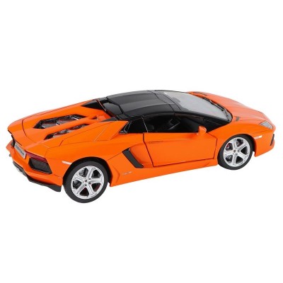 Машина "АВТОПАНОРАМА" Lamborghini Aventador Roadster, оранжевый, 1/24, в/к 24,5*12,5*10,5 см