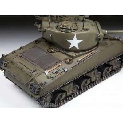 Сборная модель ZVEZDA Американский средний танк М4А3W "Шерман", 1/35