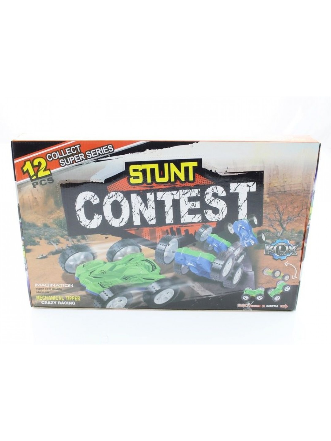 Машина инерционная KLX500-12 Stunt Contest 4WD (в асс., 12 шт./кор.)