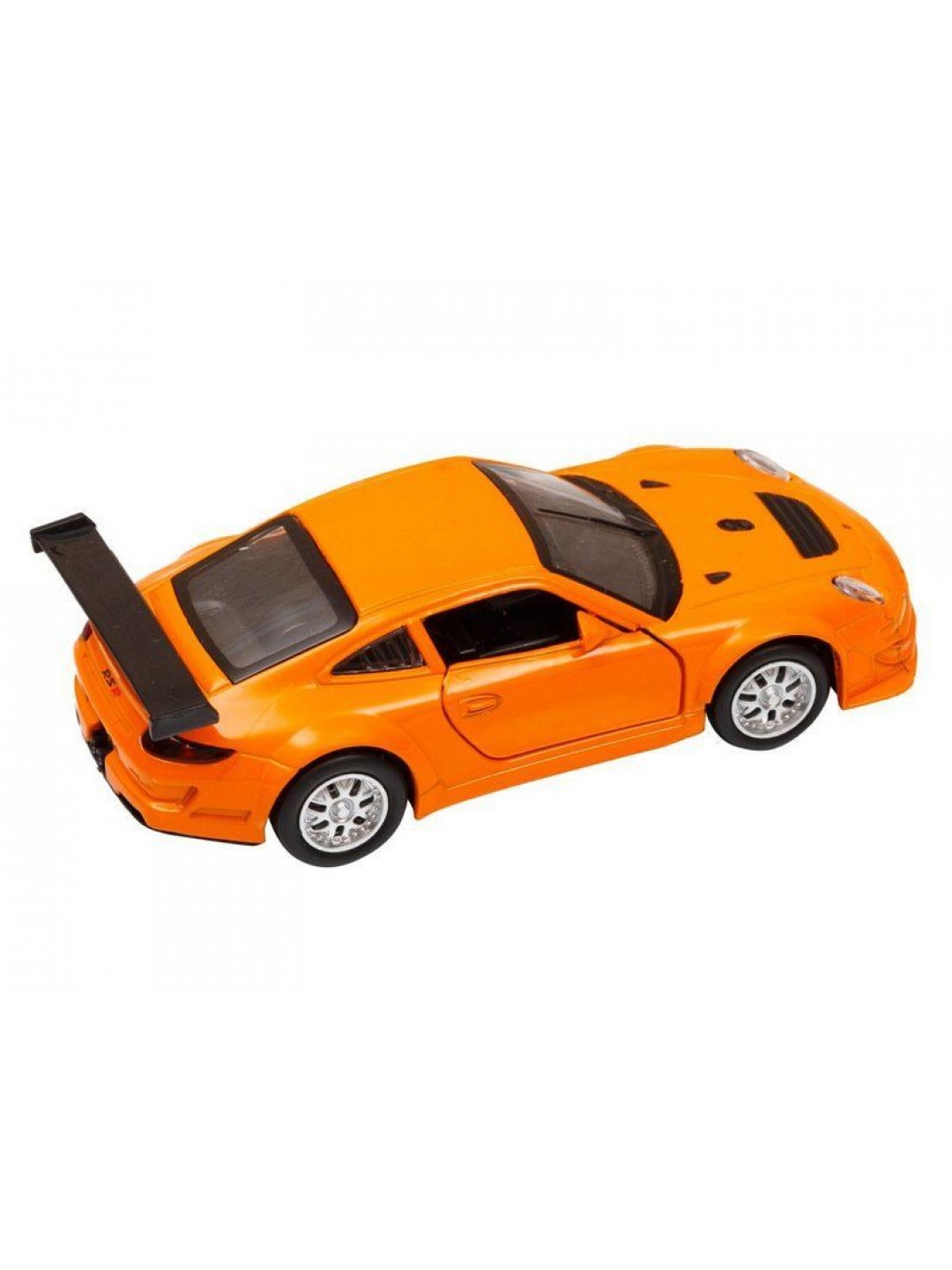 Машина "АВТОПАНОРАМА" Porsche 911 GT3 RSR, оранжевый, 1/39, инерция, в/к 17,5*12,5*6,5 см