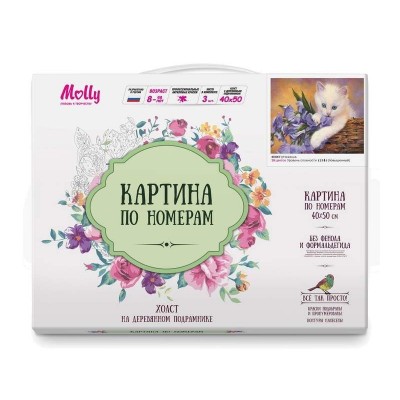 Картина по номерам 40х50 НЕЖЕНКА ( 28 цвета)