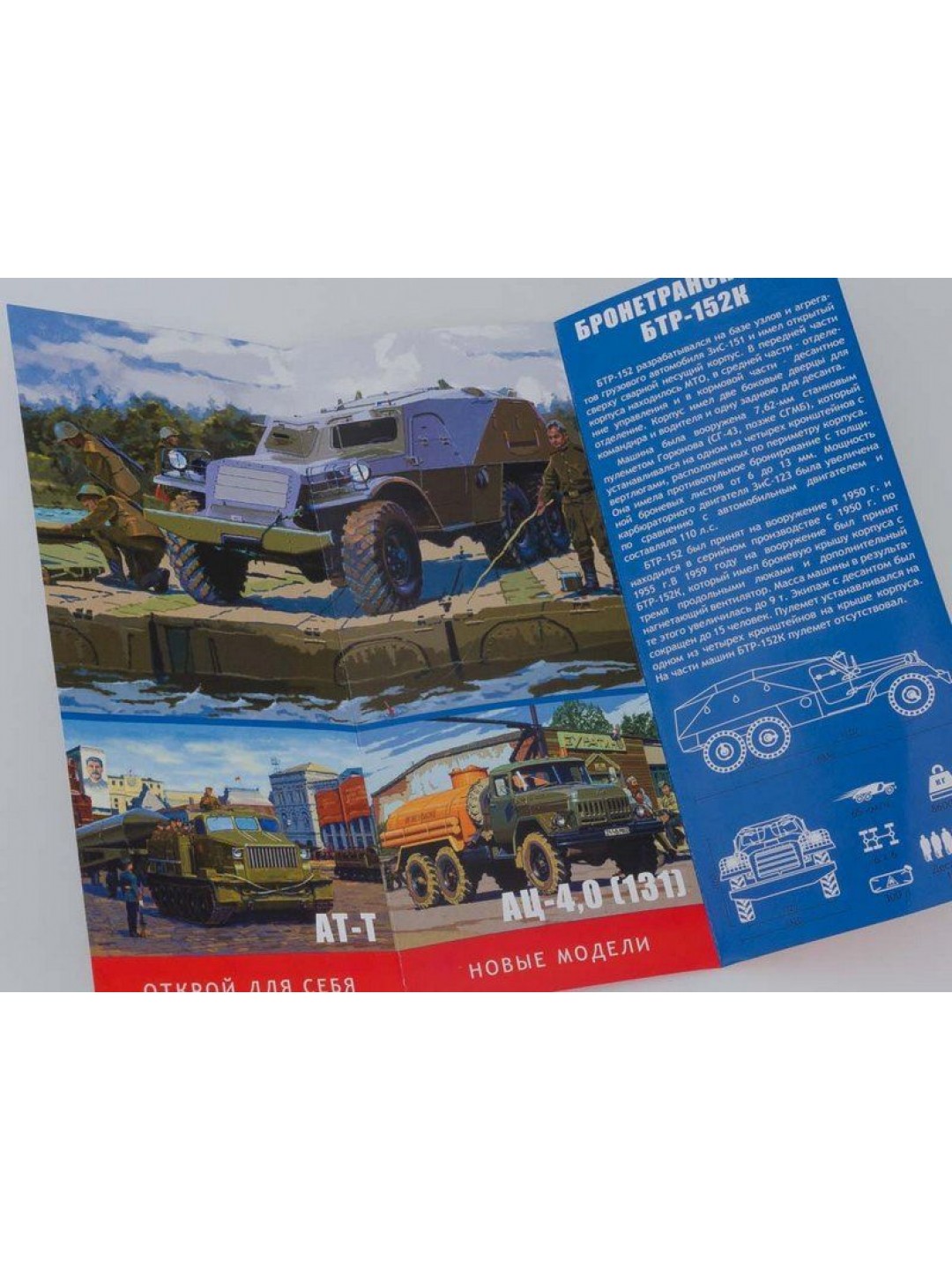 Сборная модель AVD Бронетранспортёр БТР-152К, 1/43