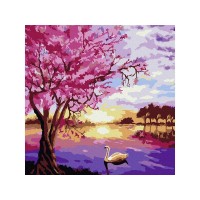 Картина по номерам 30х30 СИРЕНЕВЫЙ ПЕЙЗАЖ (16 цветов) Картина по номерам 30х30 СИРЕНЕВЫЙ ПЕЙЗАЖ (16 цветов)