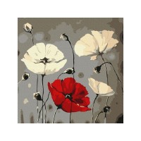 Картина по номерам 30х30 МАКИ НА ТЕМНОМ ФОНЕ (14 цветов) Картина по номерам 30х30 МАКИ НА ТЕМНОМ ФОНЕ (14 цветов)
