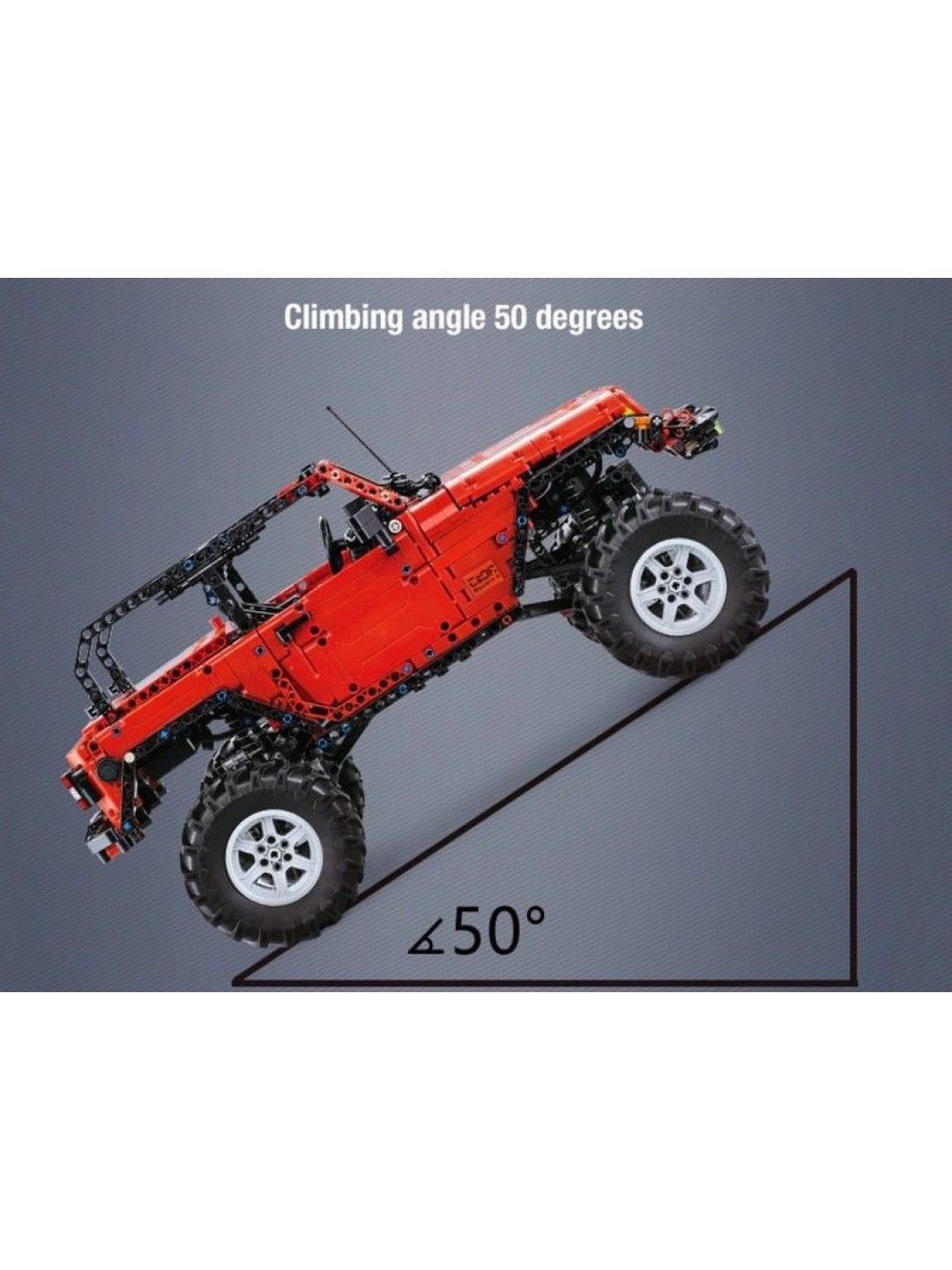 Радиоуправляемый конструктор CADA deTech Jeep Wrangler (1941 деталь)