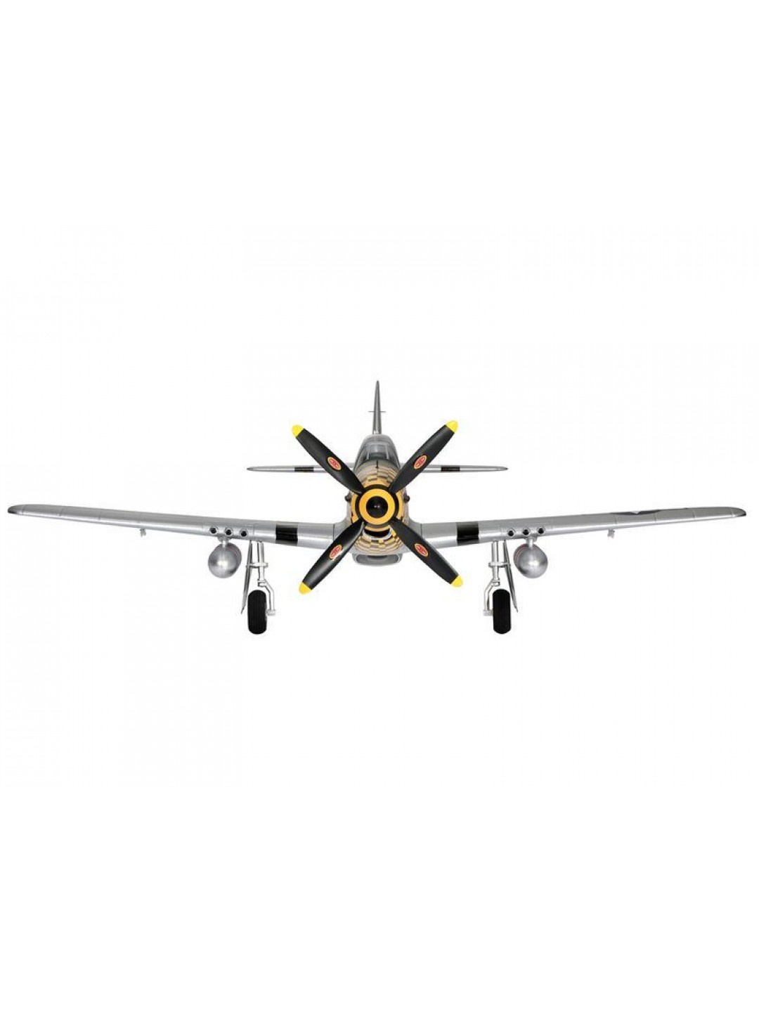 Радиоуправляемый самолет Top RC P-51D Pro желтый 750мм flight controller PNP