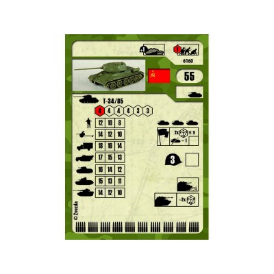 Сборная модель ZVEZDA Советский средний танк Т-34/85, 1/100