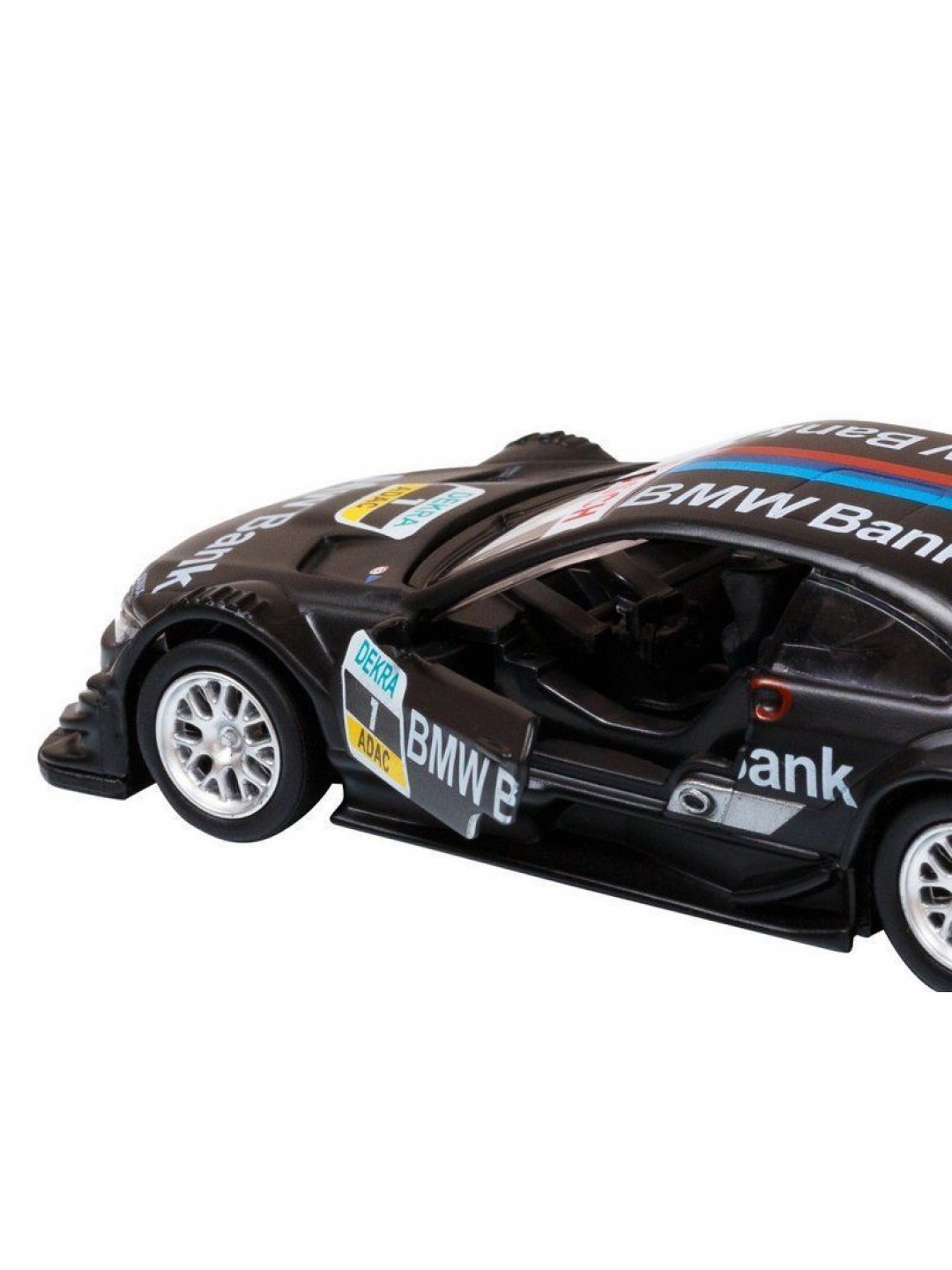 Машина "АВТОПАНОРАМА" BMW M3, DTM, 1/42, черный, инерция, откр. двери, в/к 17,5*12,5*6,5 см