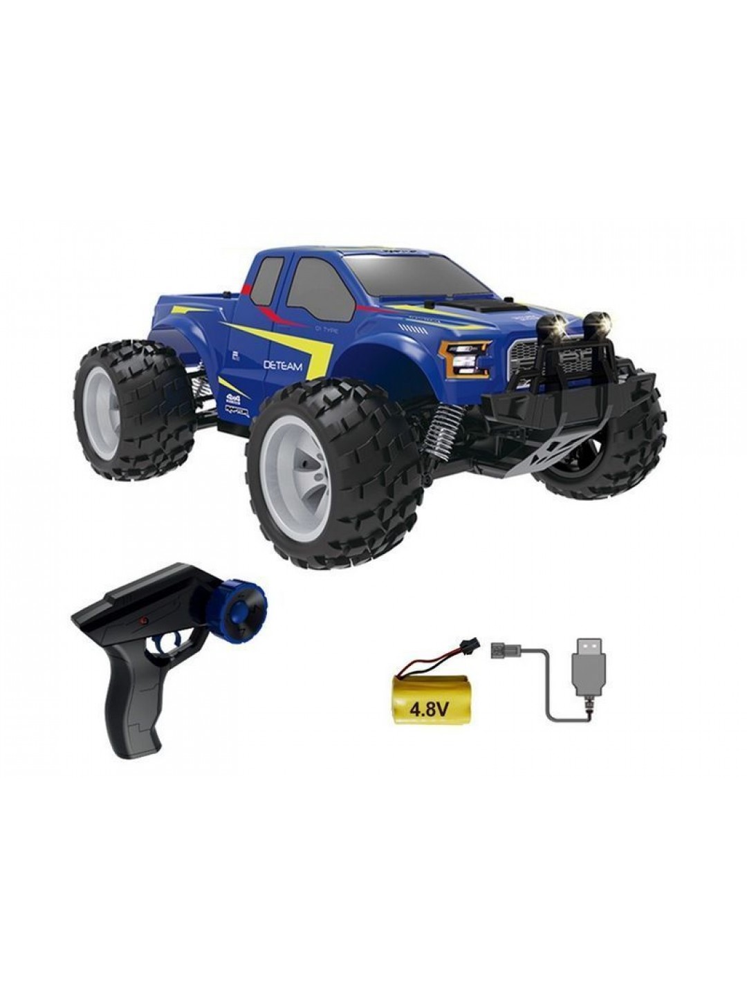 Радиоуправляемый монстр Double Eagle Ford F-150 Raptor (синий) 1:18 4WD 2.4G RTR