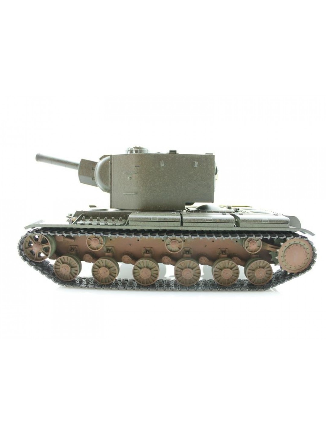 P/У танк Torro КВ-2 1/16  2.4G, СССР, зеленый, ИК-пушка, деревянная коробка