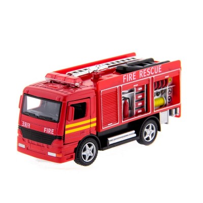 Машина Kinsmart Пожарная машина Rescue Fire Engine инерция (1/12шт.) б/к