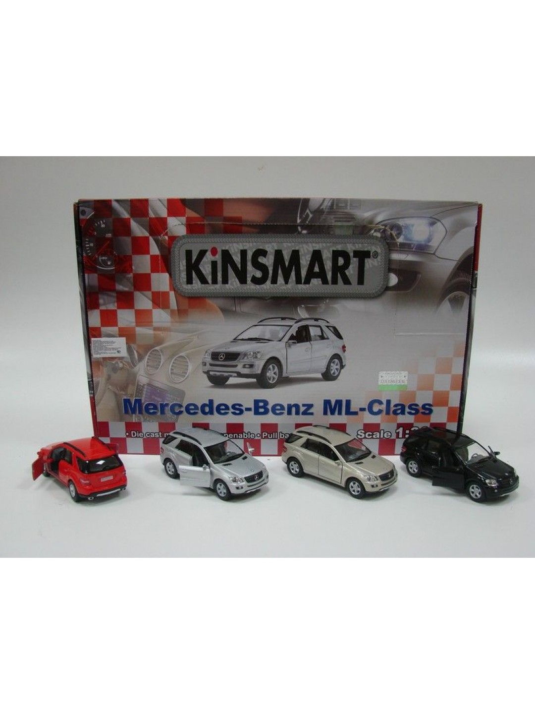 Машина Kinsmart "MERCEDES-BENZ ML" инерция (1/12шт.) 1:36 б/к