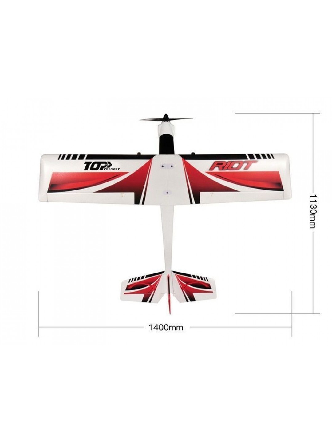 Радиоуправляемый самолет Top RC Riot 1400мм 2.4G 4-ch LiPo RTF