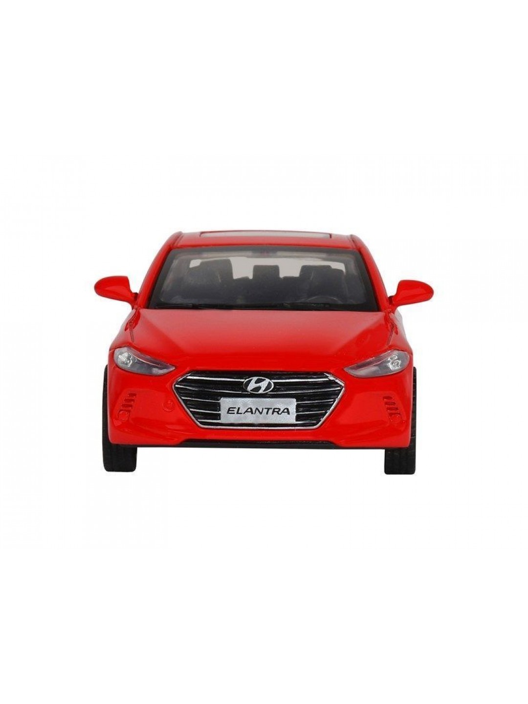 Машина "АВТОПАНОРАМА" HYUNDAI ELANTRA, красный, 1/40, инерция, в/к 17,5*12,5*6,5 см