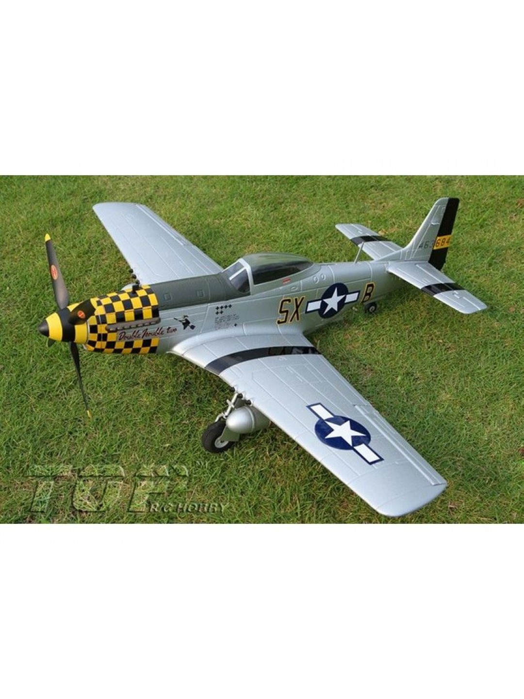 Радиоуправляемый самолет Top RC P-51D Pro желтый 750мм flight controller PNP