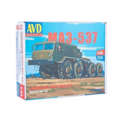 Сборная модель AVD Седельный тягач МАЗ-537, 1/43