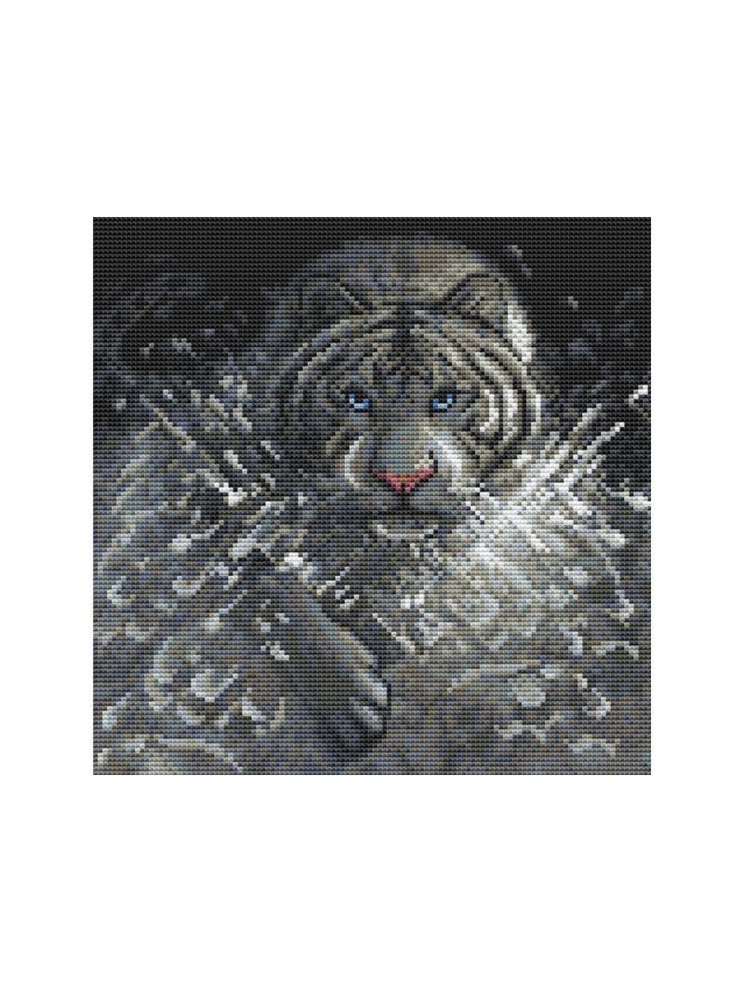 Картина мозаикой 30х30 ТИГР (квадрат) (19 цветов)