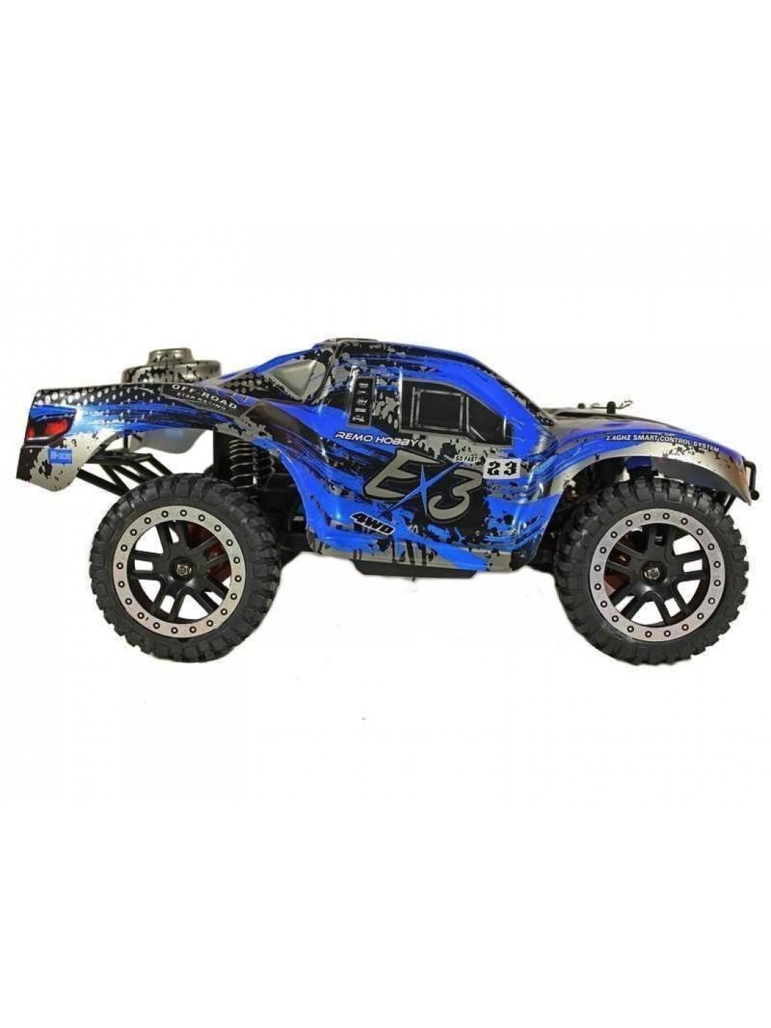 Радиоуправляемый шорт-корс Remo Hobby EX3 UPGRADE (синий) 4WD 2.4G 1/10 RTR