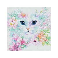 Картина по номерам 30Х30 КОШЕЧКА В ЦВЕТАХ (17 цветов) Картина по номерам 30Х30 КОШЕЧКА В ЦВЕТАХ (17 цветов)
