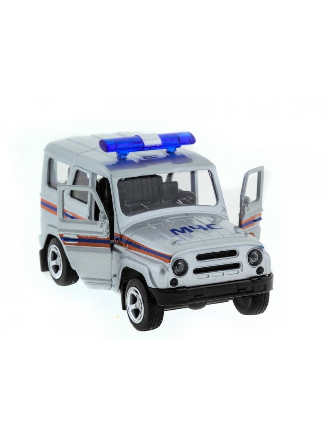 Машина "АВТОПАНОРАМА" инерц. УАЗ-469 (МЧС) 1/50, в/к 12*7*5,5 см
