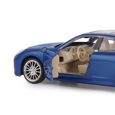 Машина "АВТОПАНОРАМА" Porsche Panamera S, синий, 1/24, свет, звук, в/к 24,5*12,5*10,5 см