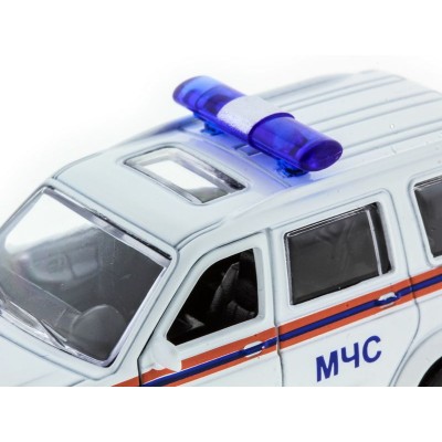 Машина "АВТОПАНОРАМА" инерц. УАЗ Патриот (МЧС) 1/50,  в/к 12*7*5,5 см