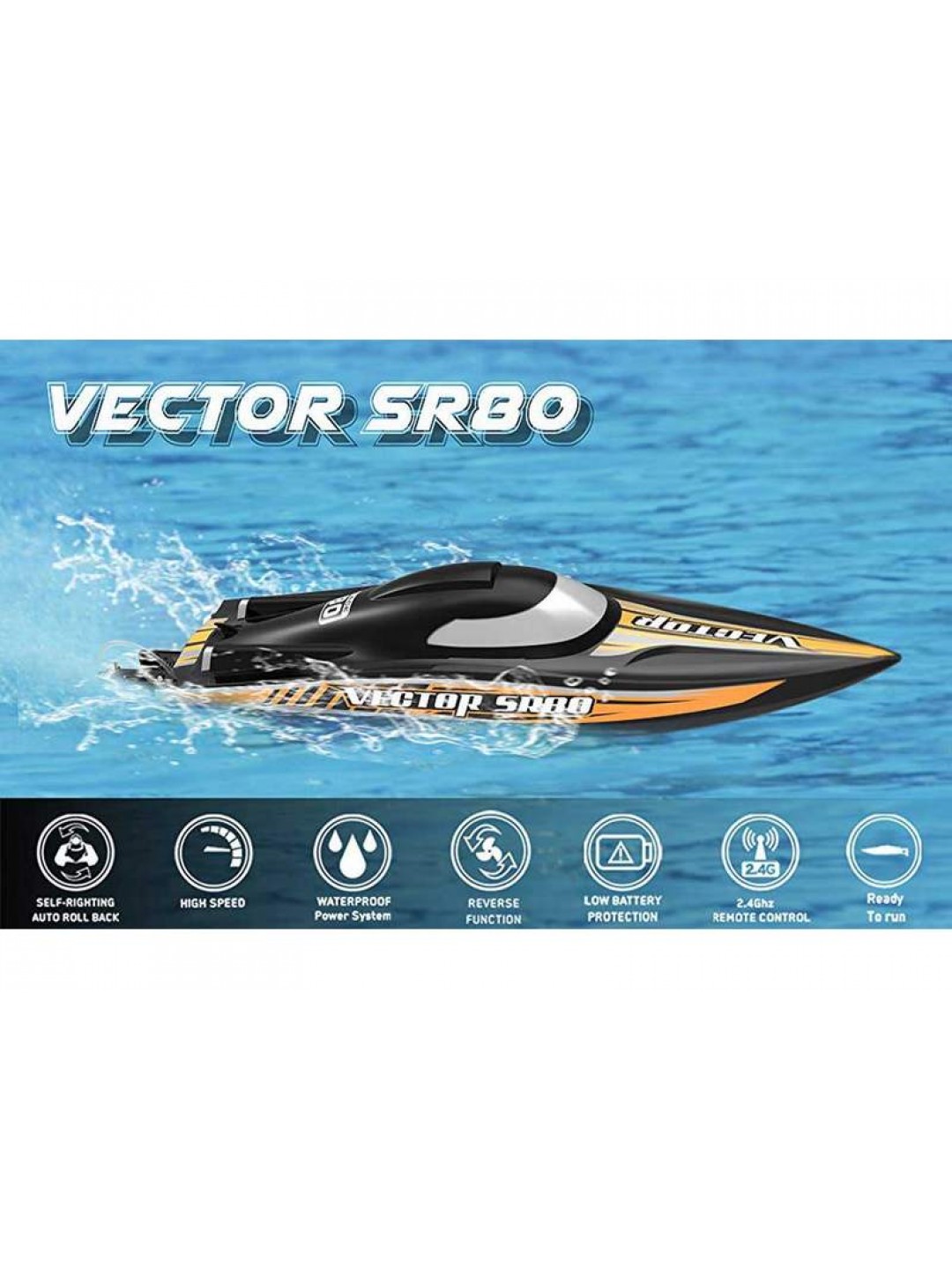 Радиоуправляемый катер Volantex RC Vector SR80 Brushless 2.4G ARTR