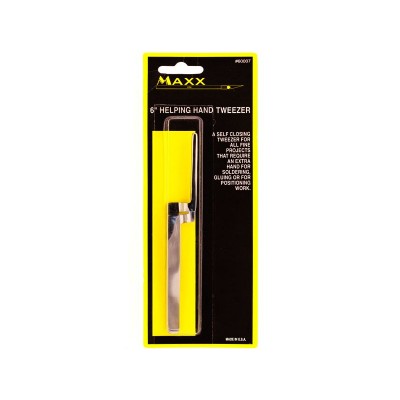 Инструмент MAXX пинцет прямой самозажимной изогнутый 15,2см