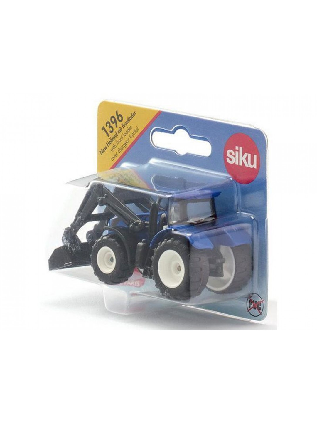 Трактор Siku 1396 New-Holland TTV 7150, с фронтальным погрузчиком, синий