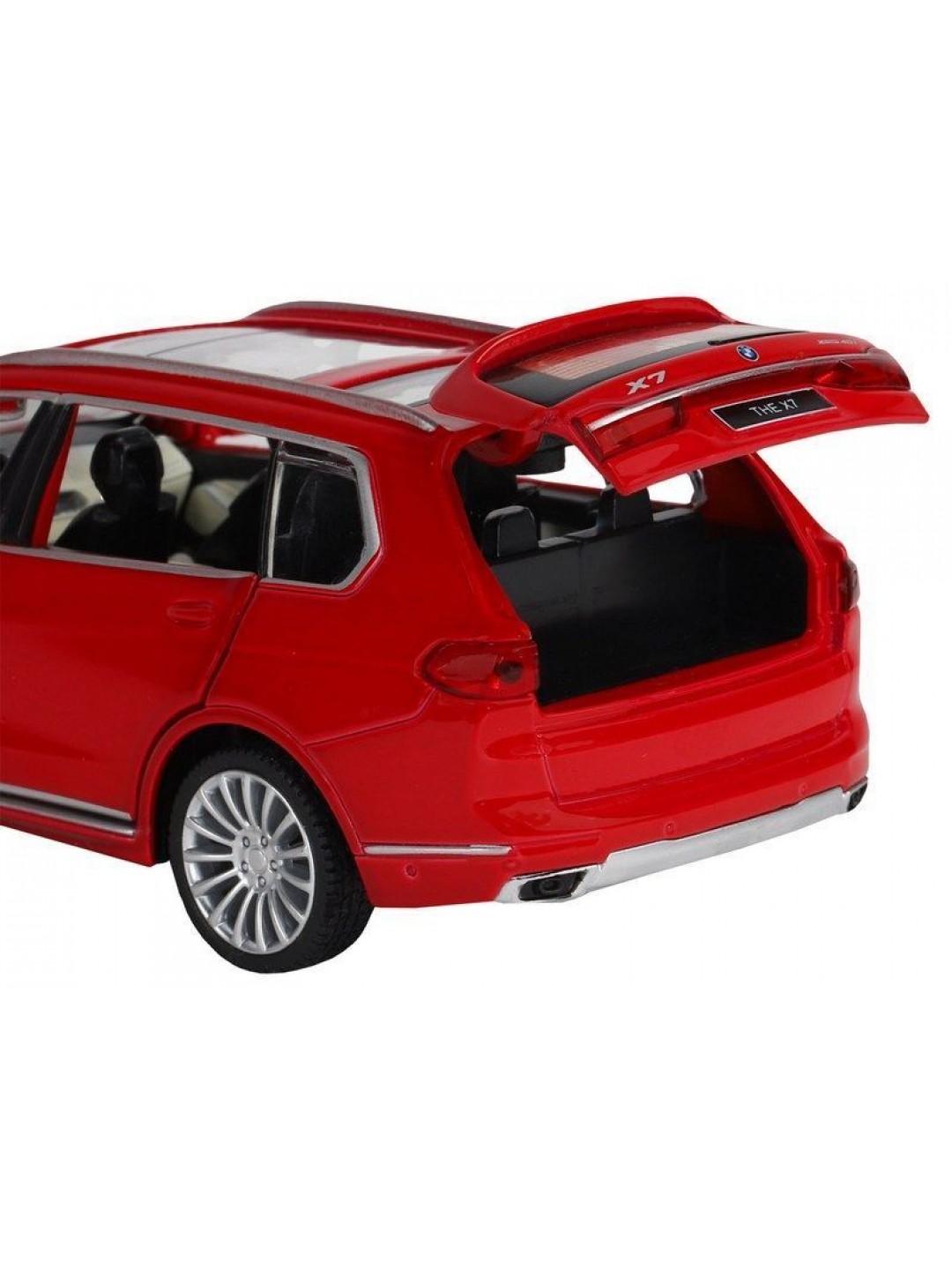 Машина "АВТОПАНОРАМА" BMW X7, красный, 1/32, свет, звук, инерция, в/к 17,5*13,5*9 см