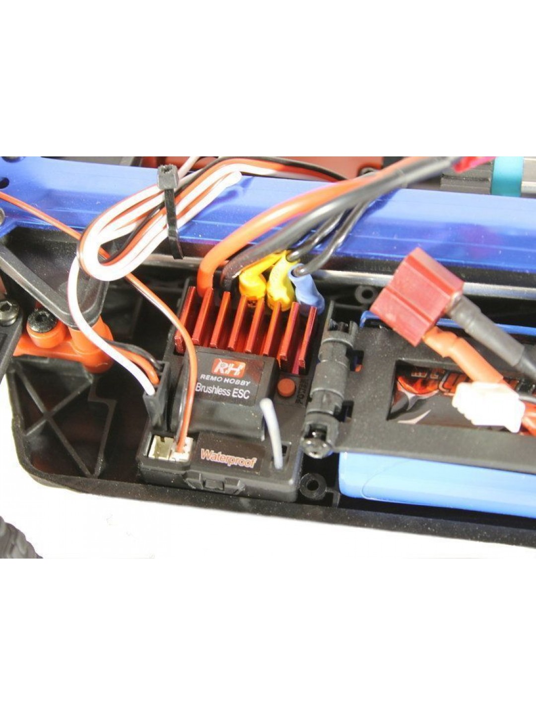 Радиоуправляемый монстр Remo Hobby SMAX Brushless UPGRADE V2.0 (синий) 4WD 2.4G 1/16 RTR