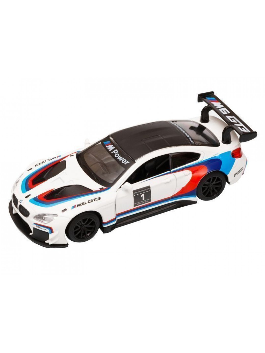 Машина "АВТОПАНОРАМА" BMW M6, 1/44, белый, инерция, откр. двери, в/к 17,5*12,5*6,5 см