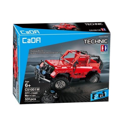 Р/У конструктор CaDA Technic машина Jeep Wrangler (531 деталь)