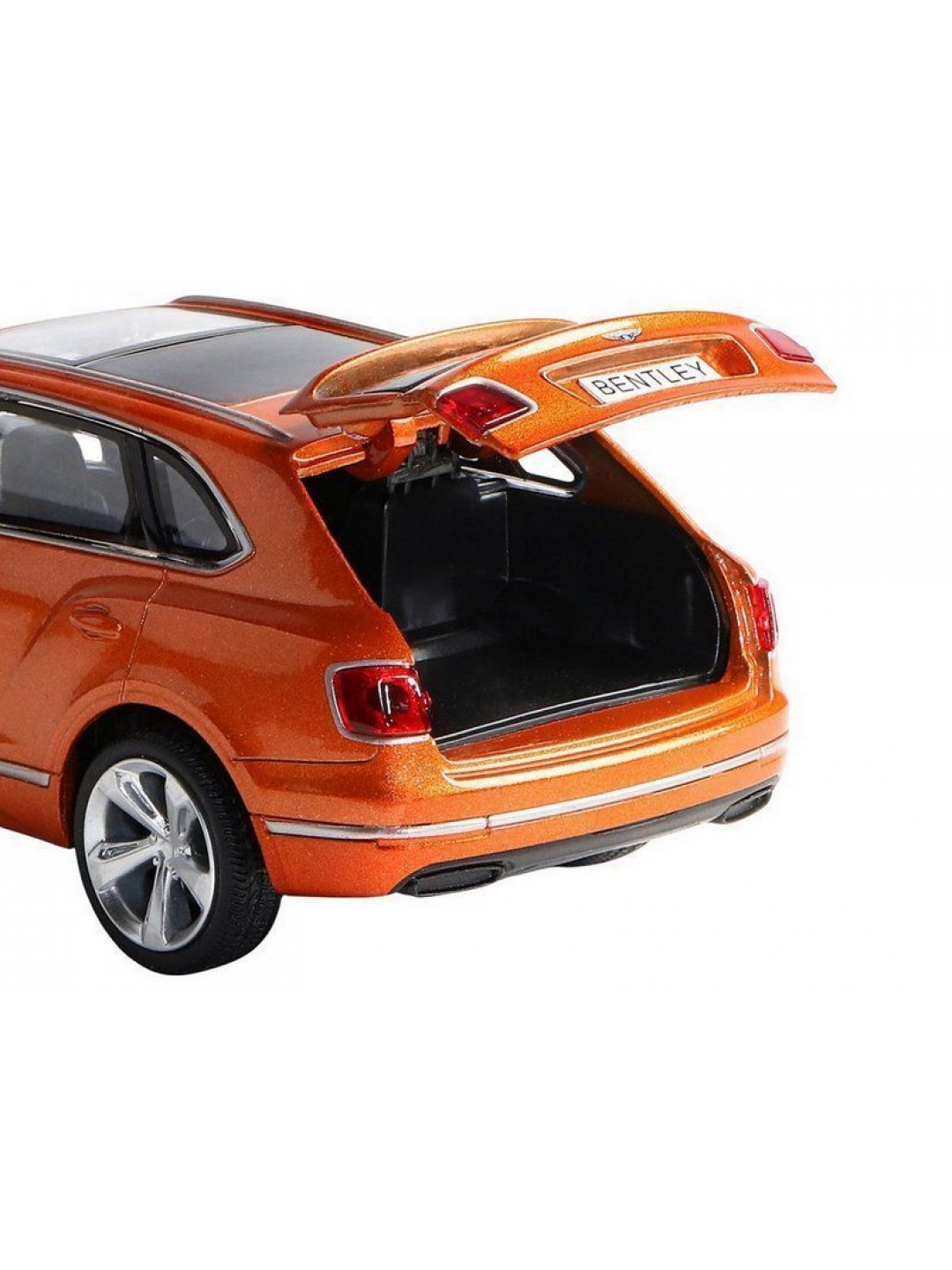 Машина "АВТОПАНОРАМА" Bentley Bentayga, оранжевый, 1/34, свет, звук, инерция, в/к 17,5*13,5*9 см
