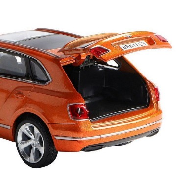 Машина "АВТОПАНОРАМА" Bentley Bentayga, оранжевый, 1/34, свет, звук, инерция, в/к 17,5*13,5*9 см