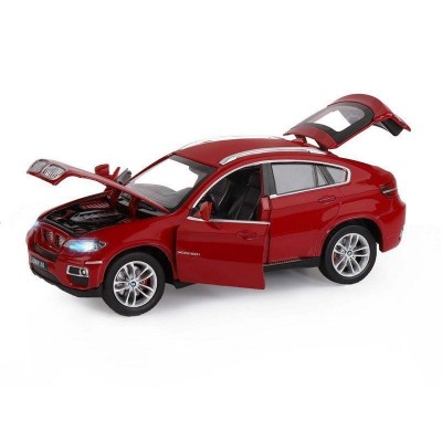 Машина "АВТОПАНОРАМА" BMW X6, бордовый, 1/26, в/к 24,5*12,5*10,5 см