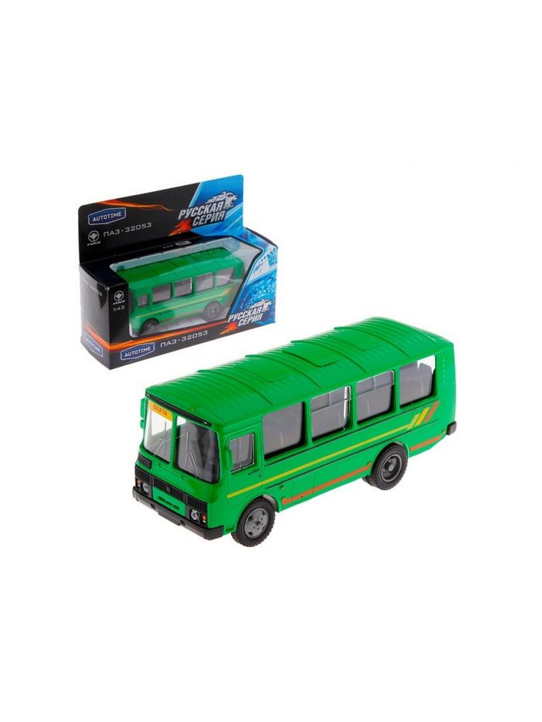 Машина Autotime "ПАЗ-32053" вахтовый 1:43