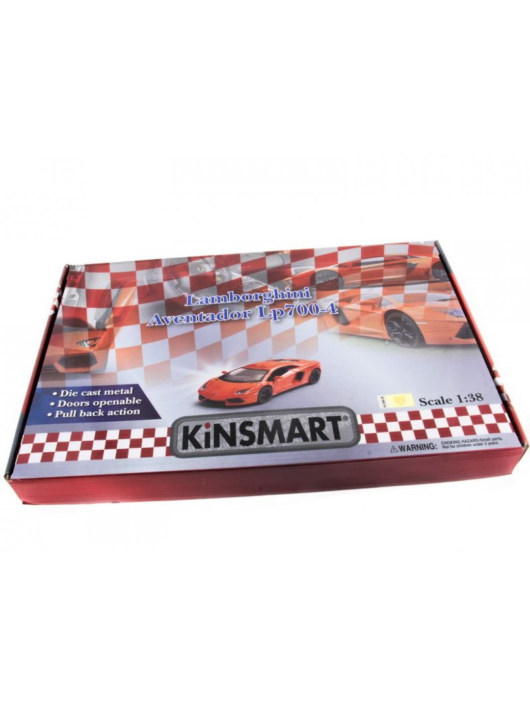 Машина Kinsmart LAMBORGHINI AVENTADOR LP 700-4 инерция (1/12шт.) 1:38 б/к