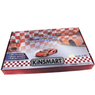 Машина Kinsmart LAMBORGHINI AVENTADOR LP 700-4 инерция (1/12шт.) 1:38 б/к