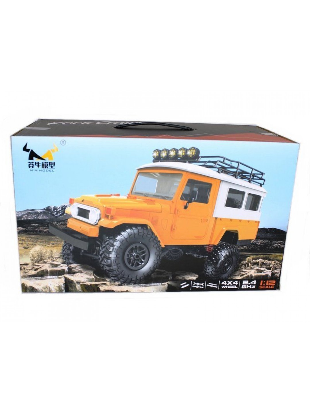 Радиоуправляемая машина MN MODEL японский внедорожник FJ45 (оранжевый) 4WD 2.4G 1/12 RTR